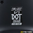 Capacete cross Fox Racing VXNUMX Solid Preto fosco