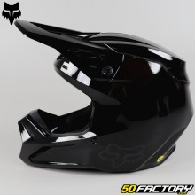 Crosshelm Fox Racing V1 Solid glänzend schwarz