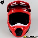 Casco cross niño Fox Racing V1 Toxsyk rojo neón