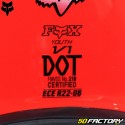 Casco cross bambino Fox Racing V1 Toxsyk rosso neon