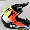 Casco cross Kenny Performance negro, amarillo neón y rojo neón