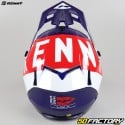 Casco cross Kenny Performance blu, bianco e rosso