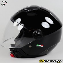 Casque jet enfant Vito Moda Bambino noir brillant