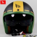 Capacete aberto MT Helmets Le Mans II preto e verde fosco