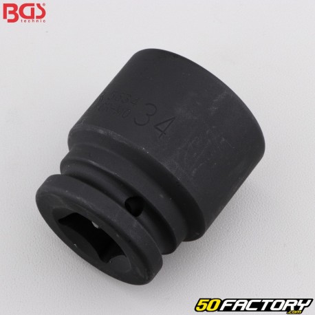 BGS 34mm 6&quot; Pointed 3&quot; BGS Impact Socket