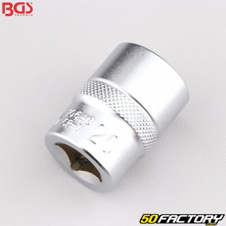 Soquete 20 mm 12 seções 1/2" BGS