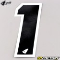 Número 1 Pegatinas UFO negro 13 cm (juego de 5)