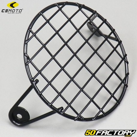 CeMoto Ã˜14cm round headlight grille black