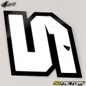 Número 5 Pegatinas UFO Evo blancos 10 cm (juego de 5)