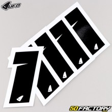 Adesivos número 1 UFO Evo Pretos 10 cm (conjunto de 5)