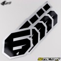 Número 6 Adesivos UFO Borda preta Evo prata 10 cm (conjunto de 5)