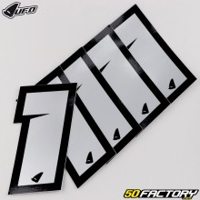 número pegatinas cross  1  UFO platas 10 cm (juego de 5)
