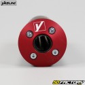 Escape Derbi Senda,  Gilera RCR,  SMT,  Aprilia RX, SX ... Yasuni Cross ML Max Pro silenciador negro y rojo