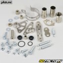 Exhaust Derbi Senda,  Gilera RCR,  SMT,  Aprilia RX, SX ... Yasuni Cross ML max Pro black and red muffler