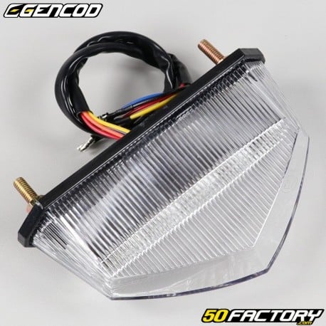 White taillight with integrated turn signals Gencod XRD