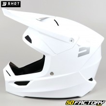 Helmet cross Shot Furious Evo Solid white