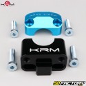 Handlebar risers 22 mm to 28 mm KRM Pro Ride black and turquoise