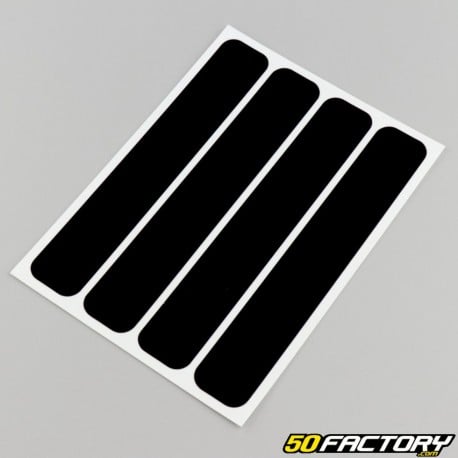 Reflective strips 150x25 mm (x4) black