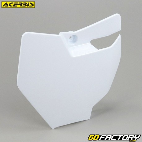 Placa frontal KTM SX 65 (desde 2016), Gas Gas MC (desde 2021) Acerbis blanca