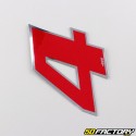 4 cm holographic red number sticker