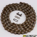 1 speed bike chain and crankset Peugeot 103, MBK, Motobécane AV88... 112 links