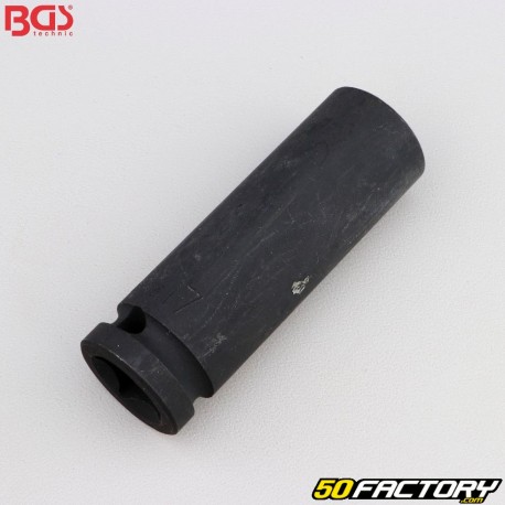 Impact socket 17mm 6&quot; point 1&quot; BGS long