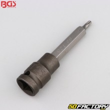 Soquete de impacto T25 Torx 1/2" BGS 100 mm 