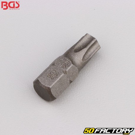 Torx bit drilled T50 3/8&quot; BGS long