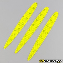 Bandes réfléchissantes 12x105 mm (x3) jaunes fluo