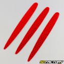Reflective strips 12x105 mm (x3) red