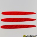 Reflective strips 12x105 mm (x3) red