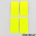 25x50 mm (x4) strisce riflettenti giallo neon