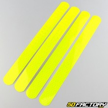 Tiras refletivas 20x240 mm (x4) amarelo neon