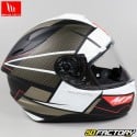 Capacete integral MT Helmets Targo Podium branco e preto fosco