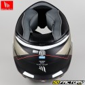 Capacete integral MT Helmets Targo Podium branco e preto fosco