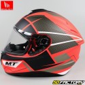 Capacete integral MT Helmets Targo Podium vermelho e preto fosco