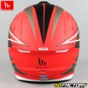 Casque intégral MT Helmets Targo Podium rouge et noir mat