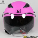 Casco jet da bambino MPH Play Solid rosa opaco