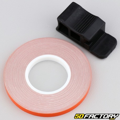 Adesivo de faixa reflexiva laranja com aplicador de 5 mm