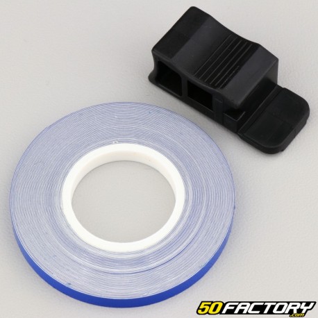 Adesivo de faixa reflexiva azul com aplicador de 5 mm