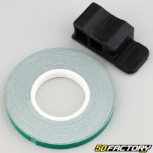 Adesivo friso de roda refletivo verde com aplicador de 5 mm