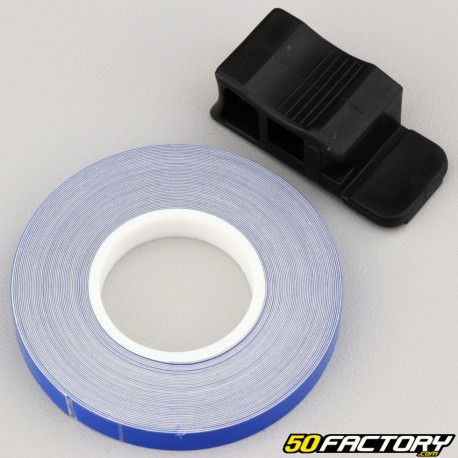 Adesivo de faixa reflexiva azul com aplicador de 7 mm