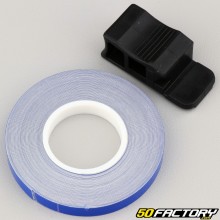 Adesivo friso de roda refletivo azul com aplicador de 7 mm