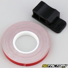 Adesivo friso de roda refletivo vermelho com aplicador de 7 mm