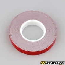 Adesivo friso de roda refletivo vermelho de 9 mm