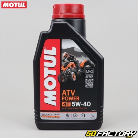 Óleo do motor 4T 5W40 Motul ATV Power 100% de síntese 1L