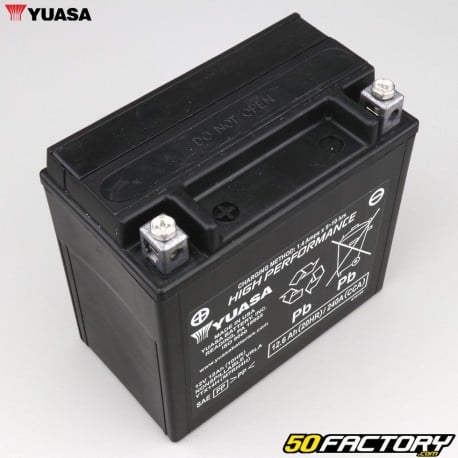 Batteria Yuasa YTX14H 12V 12Ah Acido senza manutenzione Gilera GP 800, Aprilia SRV, Italjet ...