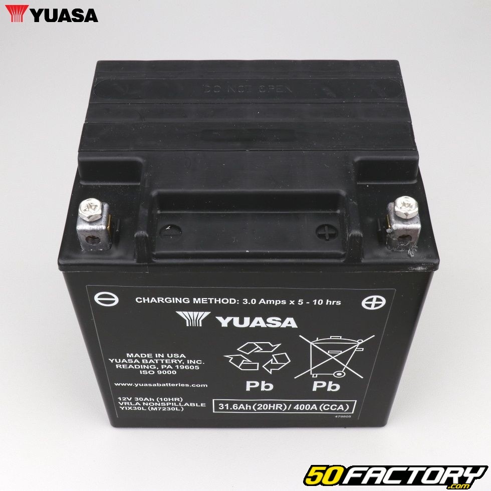 Batterie Yuasa YIX30L-PW 12V 30Ah acide sans entretien Polaris Ranger