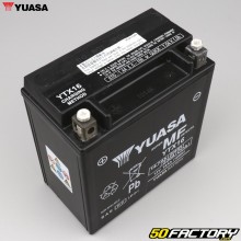 Batterie Yuasa YTX16 12V 14.7Ah acide sans entretien Peugeot Metropolis, Piaggio...