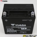 Battery Yuasa YTX14 12V 12Ah acid free maintenance Gilera GP 800, Aprilia SRV, Italjet ...